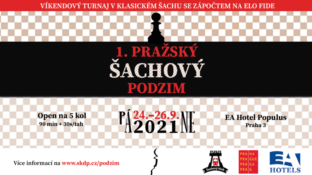 Pražský šachový podzim 2021 - plakát